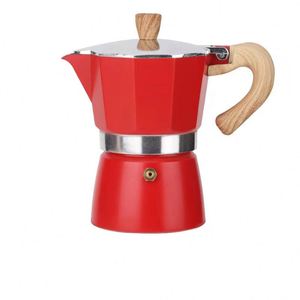 Cafetera Moka Clásica de Aluminio para Inducción, 6 Tazas, Cafetera Espresso para Estufa con Asa de Tacto Suave - Product Image 3