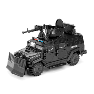 Exquis jouet de construction de véhicule spécial voiture de police avec équipement de barricade et armes, modèle en plastique ABS, <span class=keywords><strong>cadeau</strong></span> pour <span class=keywords><strong>garçon</strong></span> - Product Image 3