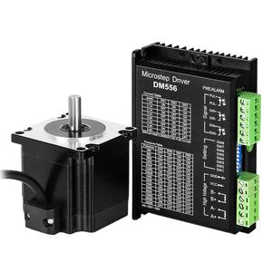 Motor Paso a Paso Híbrido Plano <span class=keywords><strong>Nema</strong></span> <span class=keywords><strong>23</strong></span> de Alta Precisión, Impermeable, de 12-24 V, 57*57*45 mm, con Controladores TB 6600, Kit CNC - Product Image 1