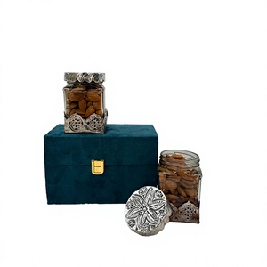 Royal Silver Plated Dry Fruit Jar With Velvet <b>Box</b> - Product Image 1