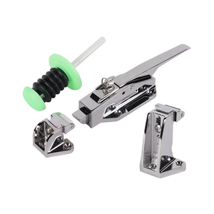 Umkehrbarer Einzug Edelstahl Gefrierschloss Ofen Schnalle flachtür Dampfer Meeresfrüchte Schrank Kühlraummattel Türgriff Verschluss - Product Image 1