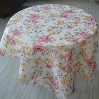 Nappe florale en polyester tissé sur mesure, lavable et réutilisable, ronde, ovale ou carrée, pour la maison, l'hôtel, les mariages et les fêtes