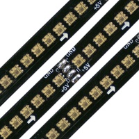 Bandes LED APA102 5V 60LED adressables SMD 5050RGB IP67 en cuivre pour éclairage paysager, télécommande, changement de couleur intelligent