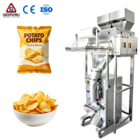 Machine d'emballage verticale automatique à double tête pour sachets de chips de 100g et 150g avec purge d'azote