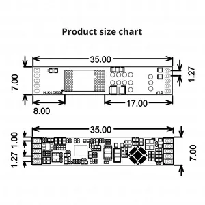 60GHz High Precision Millimeter Wave Radar LD6004 Multi-Target 3D Human <strong>Presence</strong> <strong>Detection</strong> UART Communication Accurate Sensing - Product Image 4