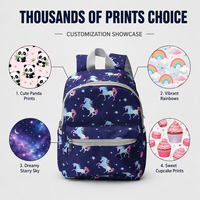 Sac à dos scolaire tendance imprimé Pegasus pour adolescents, sac à dos personnalisé avec logo, sac de voyage durable de haute qualité pour enfants, vente en gros OEM ODM