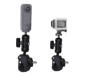 Rotación de 360 ° cabeza de bola doble Super abrazadera soporte de montaje de manillar de bicicleta para Insta360 GoPro Hero13 12 11 10 9 8 7 6 - Product Image 1