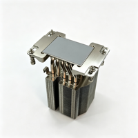 Refroidisseur de processeur de serveur haute performance 280W avec 6 caloducs en cuivre, dissipateur thermique LGA SP3 4U, base en cuivre, ailettes en aluminium, ventilateur 90x90x25mm