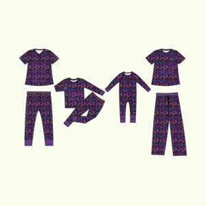 Qingli ODM abiti stampati a forma di cuore di san valentino per la famiglia primavera multicolori per bambini vestiti abbinati padre figlio - Product Image 2