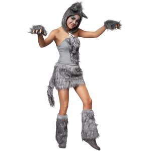 Costumes de Cosplay pour femmes, pas cher, Costume gris fantaisie pour adulte - Product Image 1