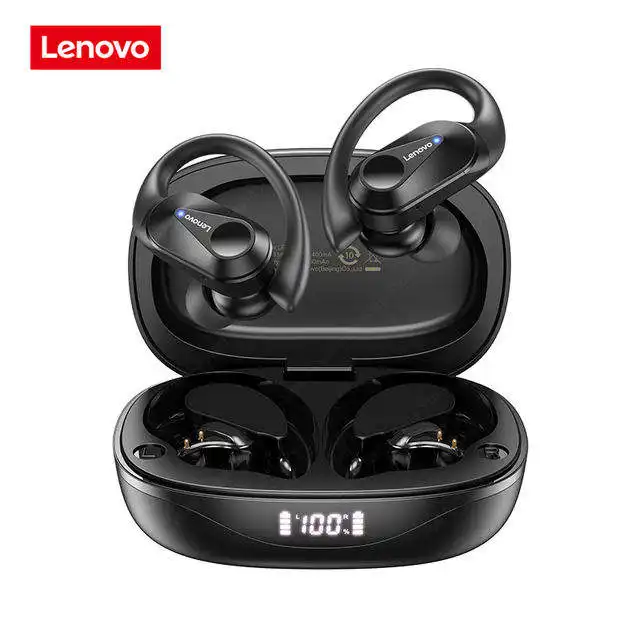 Lenovo LP75 headphone kait olahraga gamer lari headphone Gaming bt 5.3 headset TWS earphone earbud nirkabel