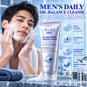 Private Label Men Face Wash Oil Control Amino Acid <b>Cleanser</b> Zinc PCA Niacinamide Oil Balance Facial <b>Cleanser</b> <b>for</b> men - Product Image 1