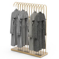 Étagère à vêtements de mode présentoir en métal au sol présentoir de t-shirt étagère à vêtements pour magasins de boutique