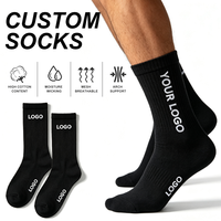 Chaussettes en coton solide, chaussettes en tricot pour hommes, chaussettes de bureau, d'école, confortables au quotidien, extensibles, avec bordure renforcée, chaussettes personnalisées