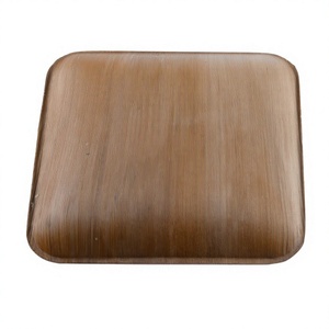 Assiettes jetables classiques en bois durables et écologiques, gravables, compatibles micro-ondes, qualité alimentaire, sans BPA, plates de 7 pouces pour les fêtes - Product Image 5