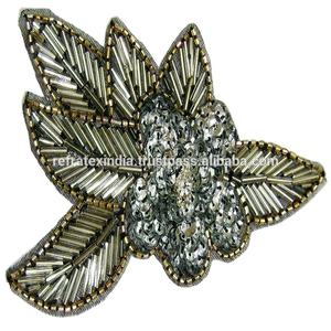 Style Beaded Patches Bulk Supplier and Manufacture by Refratex India Made in India <b>for</b> Best Quality and Low Price - Product Image 1