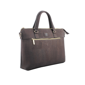 ELEECHOO-Bolso de cuero de corcho Vintage para hombre, bolso de viaje informal/de negocios, maletín marrón personalizado directo de fábrica - Product Image 1