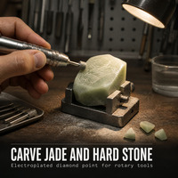 DONGMA Tête de meulage rotative électroplaquée à pointe diamantée pour la sculpture sur jade, la réparation de moules, OEM ODM, vente en gros