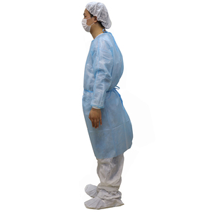 <span class=keywords><strong>Stérile</strong></span> <span class=keywords><strong>jetable</strong></span> À Manches Longues <span class=keywords><strong>Blouse</strong></span> Chirurgicale Avec Poignets Tricotés - Product Image 2
