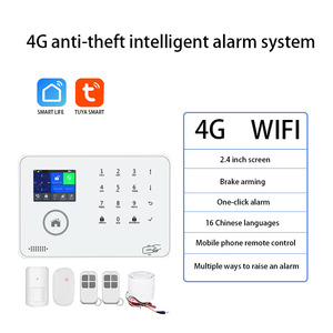 مجموعة إنذار أمان منزلي كاملة Wifi/GSM/4G نظام منزلي لاسلكي مع مستشعر باب PIR - Product Image 6