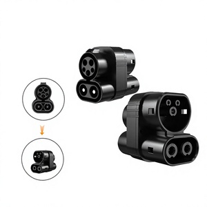 หัวต่อชาร์จรถยนต์ไฟฟ้า AC+DC 250A รุ่นใหม่ ขายดีที่สุด ใช้งานได้กับทุกยี่ห้อ มาตรฐาน IP54  อะแดปเตอร์ชาร์จ CCS1 เป็น CCS2 - Product Image 3