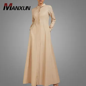 Lungo elegante Del Vestito Hotsale Casuale Islamico Eid Abbigliamento Turco Jubah Abaya Semplice Stile Kaftan Dresses