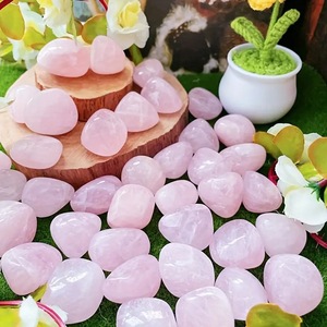 Cristal de Cuarzo Rosa Natural al por Mayor, Piedras de Cristal Natural Pulidas para Decoración - Product Image 1