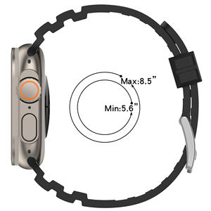 <span class=keywords><strong>Bracelet</strong></span> en silicone à motif de diamant bicolore pour <span class=keywords><strong>Apple</strong></span> <span class=keywords><strong>Watch</strong></span> 10 46mm <span class=keywords><strong>Ultra</strong></span> 2 49mm IWatch 9 <span class=keywords><strong>Bracelet</strong></span> de montre intelligente 45mm - Product Image 6