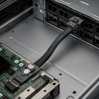 SKS 12Gbps Internes Mini SAS HD SFF-8643 SFF-8087 Kabel 0,8m/1m Reinkupferleiter Abgeschirmt für Computer Server RAID