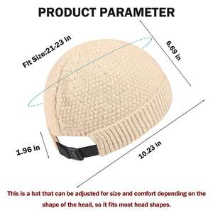 Gorro Deportivo Acrílico Unisex para Hombre y Mujer, sin Borde, con Hebilla Ajustable, Bordado 3D, Ecológico - Product Image 2