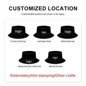 Solid Printed All Cotton Custom <strong>Bucket</strong> <strong>Hats</strong> Wholesale Embroidered Logo Wide Brim Blank Fisherman Caps Casual Plain <strong>Buckets</strong> <strong>Hats</strong> - Product Image 6