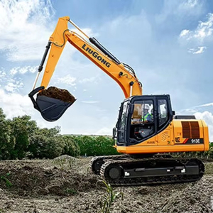 Excavadora sobre orugas Liugong 913E de 13 toneladas con motor Cummins Excavadora hidráulica hecha en China