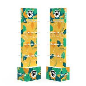 Tùy chỉnh POS điện thoại di động sạc tai nghe điện tử hiển thị sóng tầng thường vụ Pegboard có thể gập lại tông móc hiển thị - Product Image 5