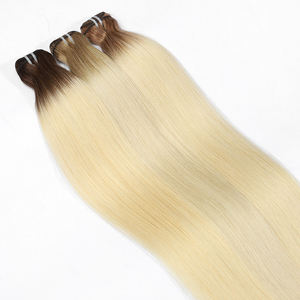 Оптовая продажа, 100% необработанные натуральные человеческие волосы, завязанные вручную, выровненные по утку кутикулы, прямые качественные окрашенные натуральные стильные преимущества мягкости - Product Image 5