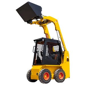 Factory price mini skid steer track loader 500kg 800kg 1 ton mini skid steer stump grinder