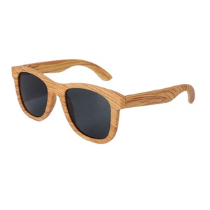 Lunettes de soleil classiques avec cadre en bois imprimé personnalisé pour cadeau promotionnel - Protection UV, design élégant, lunettes unisexes - Product Image 3