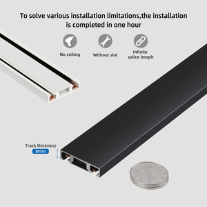 Ultraslank aluminium modern 48V LED magnetisch tracklightsysteem, opbouwmontage plafond - Product Image 3