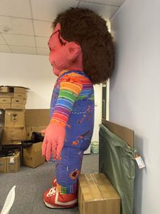 Costume de mascotte de poupée effrayante de personnages de dessin animé de film horrible Costume de mascotte de poupée gonflable <span class=keywords><strong>Chucky</strong></span> pour le défilé d'événement - Product Image 3
