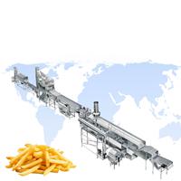Friteuse automatique pour frites, ligne de pelage de pommes de terre, traitement des légumes, acier inoxydable de qualité alimentaire, haute efficacité