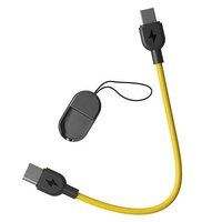 60W PD Schnellladungs-Powerbank 2-in-1 Schlüsselband Anti-Verlust Tragbares Ladegerät Typ-C Lade- und Datenkabel für Mobiltelefone