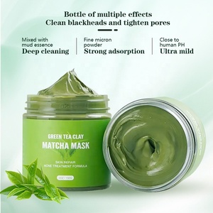 <span class=keywords><strong>Mascarilla</strong></span> Facial de Té Verde Matcha con Vitamina C, Carbón y Árbol de Té para Eliminar Puntos Negros, Minimizar Poros y Tratar el Acné OEM - Product Image 3