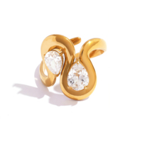 Sechseckiges Muster Bandring Gold Silberfarben Gravierter Geometrischer Breiter Bandring Unisex Schmuck