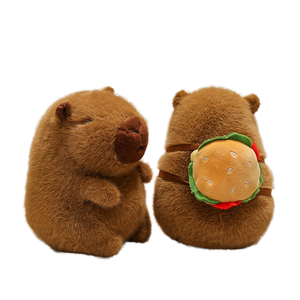 Poupées en peluche Capybara transportant des hamburgers et des <span class=keywords><strong>frites</strong></span> pour l'anniversaire des enfants - Product Image 6