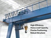Grue portique de 10 tonnes à usage intensif pour l'extérieur, idéale pour la manutention de matériaux en usine, certifiée CE ISO, directement de l'usine