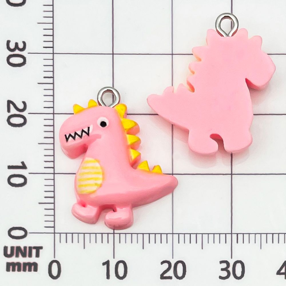 One pink resin dinosaur animal, 24*19*5mm, 1.3g, 24515 yuan.