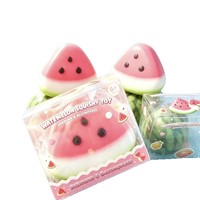 Jouet Squishy Fraise Croustillante Anti-Stress Décompression Balle Sensorielle Faite à la Main Vente en Gros