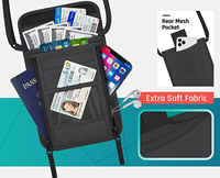 Vente en gros Pochette noire étanche avec blocage RFID Porte-passeport de voyage pour carte d'identité Porte-monnaie mince Porte-monnaie pour le cou