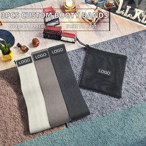 Conjunto de 3 Peças de Bandas de Resistência para Exercícios com Logo Personalizado, Fabricadas em Tecido de Poliéster, Ecológicas - Product Image 5