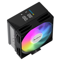 Refroidisseur d'air pour PC COOLLEO P50i DIG ARGB, tour unique, 5 caloducs, roulement hydraulique, radiateur pour boîtier d'ordinateur LGA115X/1200/1700/1851AMD