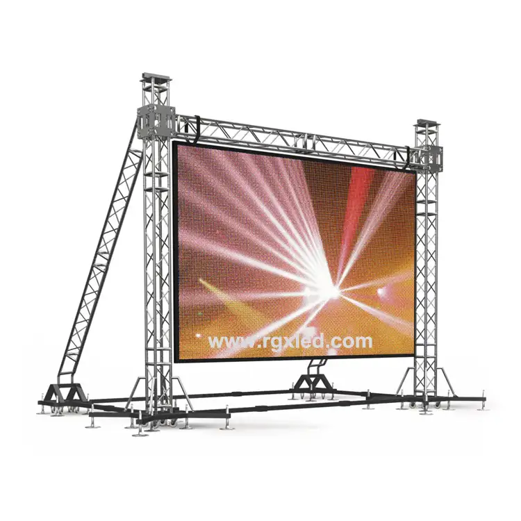 Outdoor advertising Video Wall LED Display Screen For Wedding Temporary Stages Background Decoration